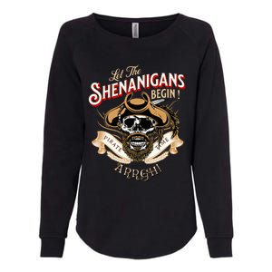 Arrgh Pirate Time Let The Shenanigans Begin Pirate Womens California Wash Sweatshirt