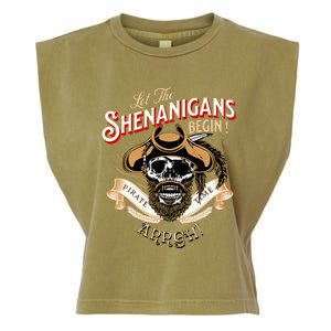 Arrgh Pirate Time Let The Shenanigans Begin Pirate Garment-Dyed Women's Muscle Tee