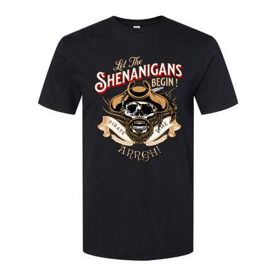 Arrgh Pirate Time Let The Shenanigans Begin Pirate Softstyle CVC T-Shirt