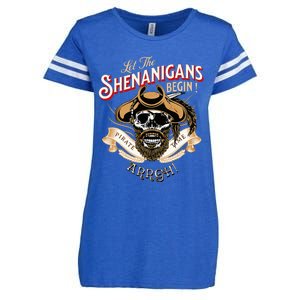 Arrgh Pirate Time Let The Shenanigans Begin Pirate Enza Ladies Jersey Football T-Shirt