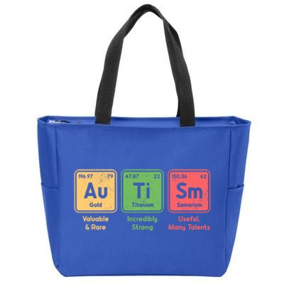 Autism Periodic Table Elets Spelling Autistic Great Gift Zip Tote Bag