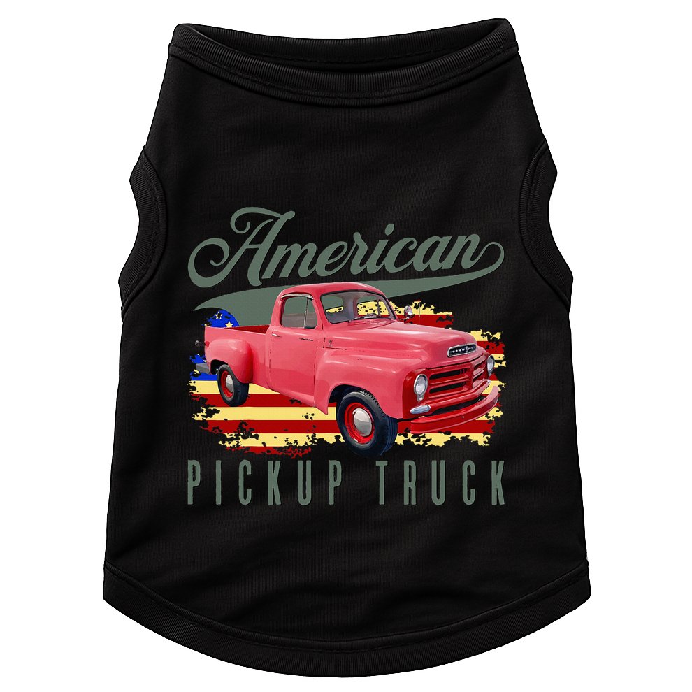 American Pickup Truck Adults Teens Doggie Tank
