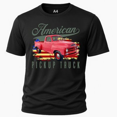 American Pickup Truck Adults Teens Cooling Performance Crew T-Shirt