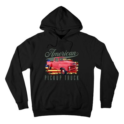 American Pickup Truck Adults Teens Hoodie