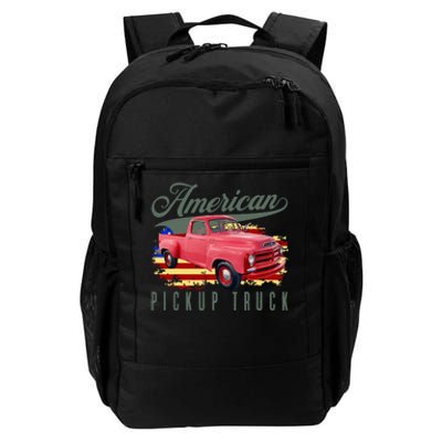 American Pickup Truck Adults Teens Daily Commute Backpack