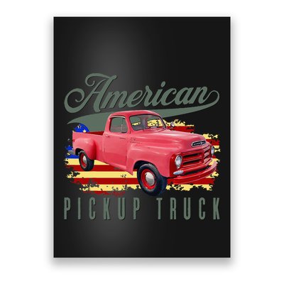 American Pickup Truck Adults Teens Poster