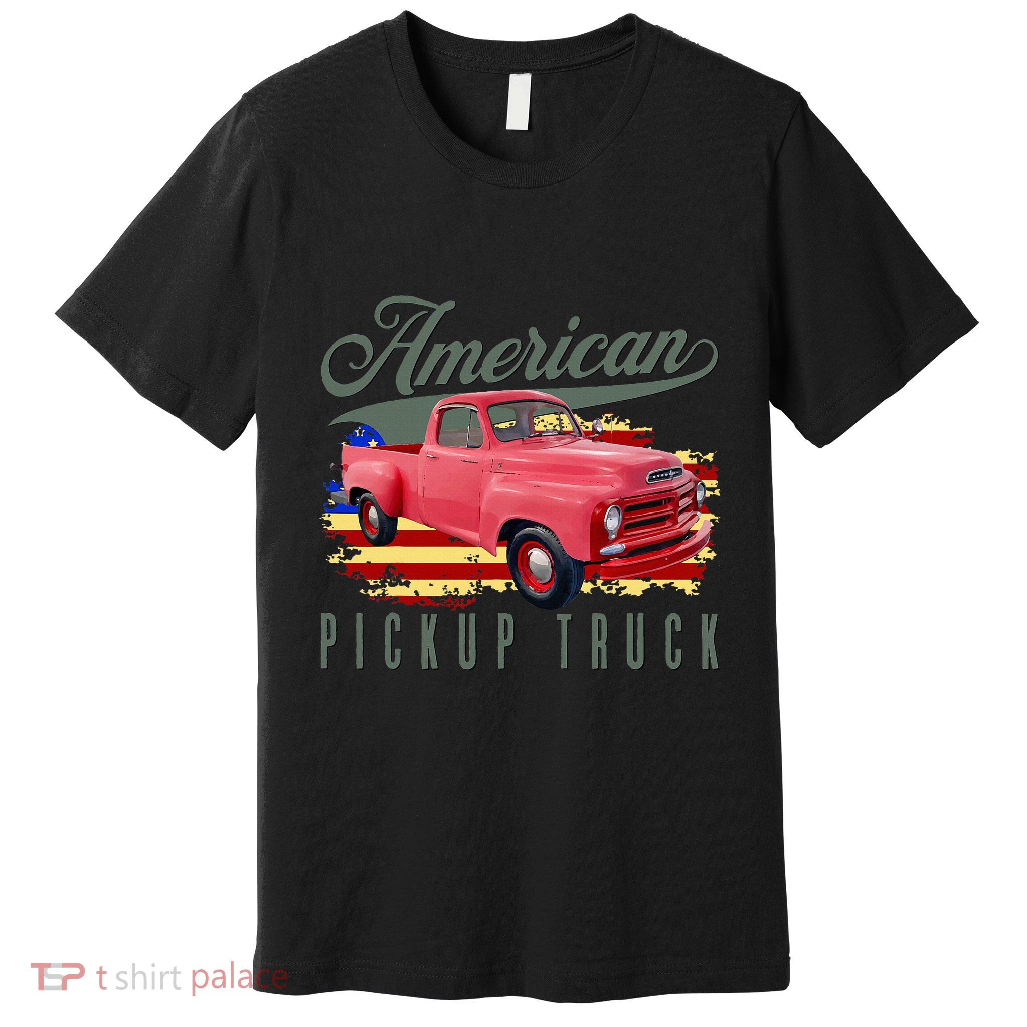 American Pickup Truck Adults Teens Premium T-Shirt