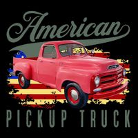 American Pickup Truck Adults Teens Womens Tank Top