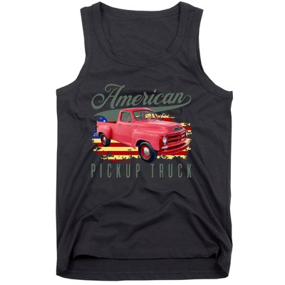 American Pickup Truck Adults Teens Tank Top