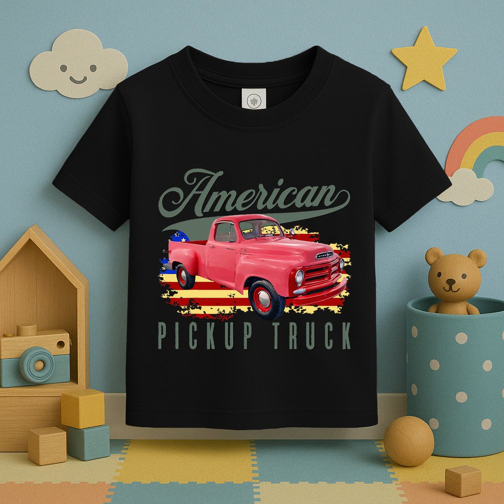 American Pickup Truck Adults Teens Toddler T-Shirt