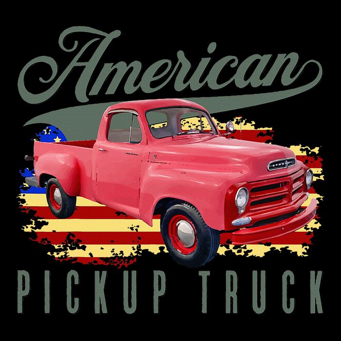 American Pickup Truck Adults Teens Toddler T-Shirt