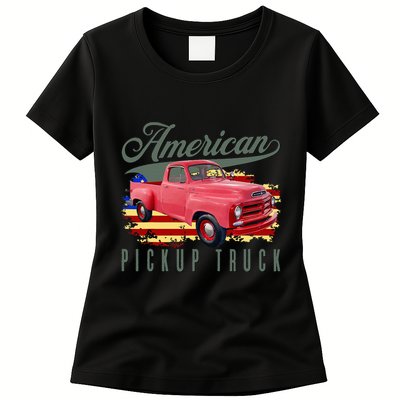 American Pickup Truck Adults Teens Womens T-Shirt