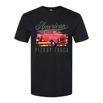 American Pickup Truck Adults Teens Softstyle® CVC T-Shirt