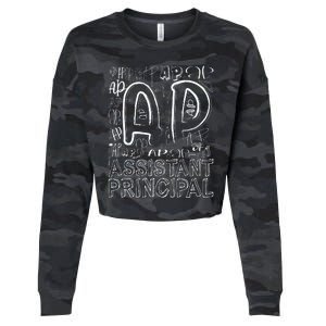 Assistant Principal Teacher Appreciation Week Cute Cropped Pullover Crew