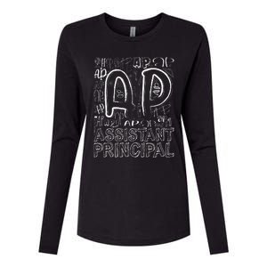 Assistant Principal Teacher Appreciation Week Cute Womens Cotton Relaxed Long Sleeve T-Shirt