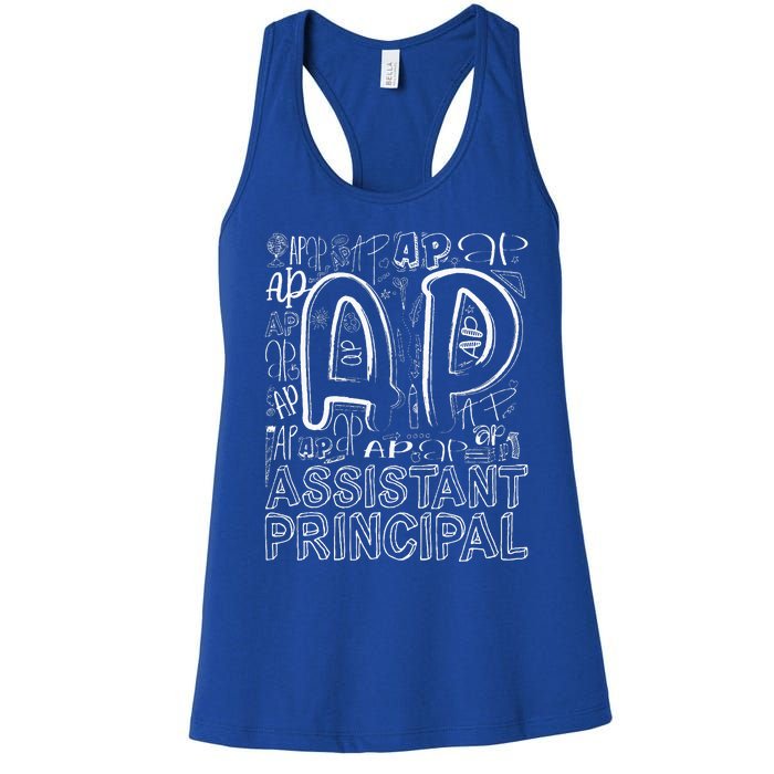 Assistant Principal Teacher Appreciation Week Cute Women's Racerback Tank