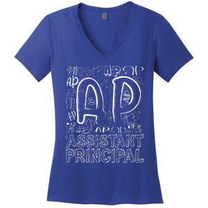 Assistant Principal Teacher Appreciation Week Cute Women's V-Neck T-Shirt