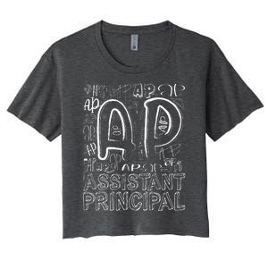 Assistant Principal Teacher Appreciation Week Cute Women's Crop Top Tee