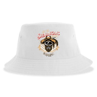 Arrgh Pirate Time Let The Shenanigans Begin Pirate Sustainable Bucket Hat