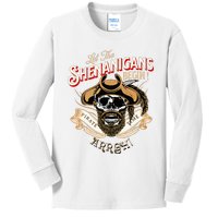 Arrgh Pirate Time Let The Shenanigans Begin Pirate Kids Long Sleeve Shirt