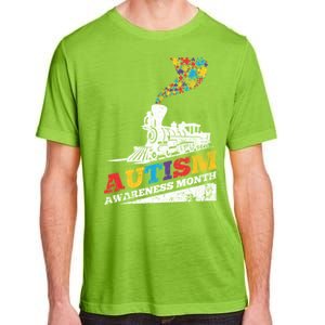 Autism Puzzle Train Toy Gift Support Autism Awareness Great Gift Adult ChromaSoft Performance T-Shirt