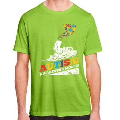 Autism Puzzle Train Toy Gift Support Autism Awareness Great Gift Adult ChromaSoft Performance T-Shirt