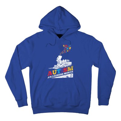 Autism Puzzle Train Toy Gift Support Autism Awareness Great Gift Hoodie