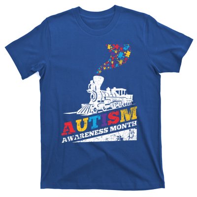 Autism Puzzle Train Toy Gift Support Autism Awareness Great Gift T-Shirt