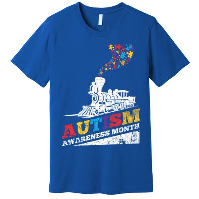 Autism Puzzle Train Toy Gift Support Autism Awareness Great Gift Premium T-Shirt