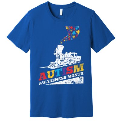 Autism Puzzle Train Toy Gift Support Autism Awareness Great Gift Premium T-Shirt