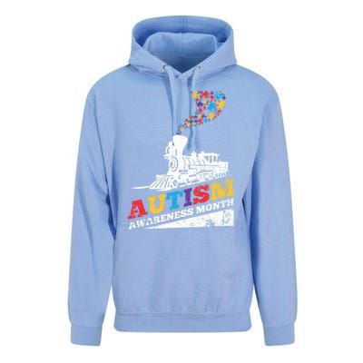 Autism Puzzle Train Toy Gift Support Autism Awareness Great Gift Unisex Surf Hoodie