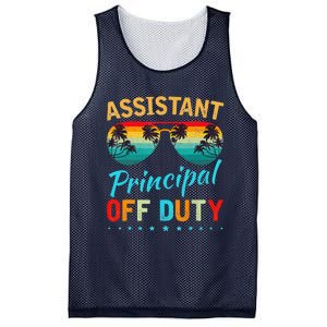 Assistant Principal Teacher Off Duty Last Day Of School Mesh Reversible Basketball Jersey Tank