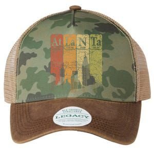 Atlanta Periodic Table Elements Atlanta Skyline Retro Legacy Tie Dye Trucker Hat