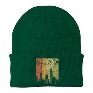 Atlanta Periodic Table Elements Atlanta Skyline Retro Knit Cap Winter Beanie