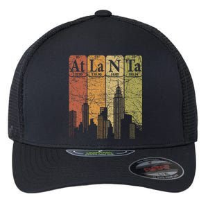 Atlanta Periodic Table Elements Atlanta Skyline Retro Flexfit Unipanel Trucker Cap