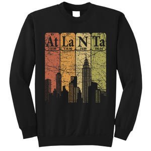 Atlanta Periodic Table Elements Atlanta Skyline Retro Sweatshirt