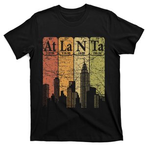 Atlanta Periodic Table Elements Atlanta Skyline Retro T-Shirt