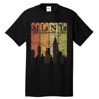 Atlanta Periodic Table Elements Atlanta Skyline Retro Tall T-Shirt