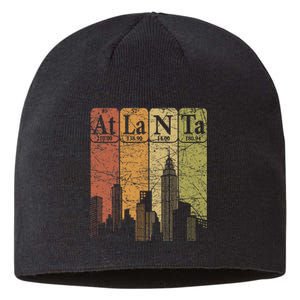 Atlanta Periodic Table Elements Atlanta Skyline Retro Sustainable Beanie