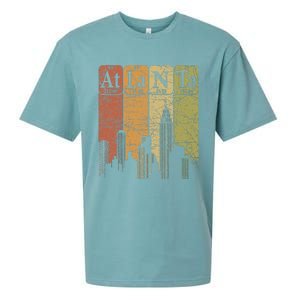 Atlanta Periodic Table Elements Atlanta Skyline Retro Sueded Cloud Jersey T-Shirt