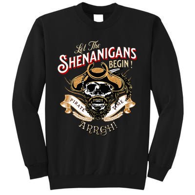 ARRGH Pirate Time Let The Shenanigans Begin Pirate Sweatshirt