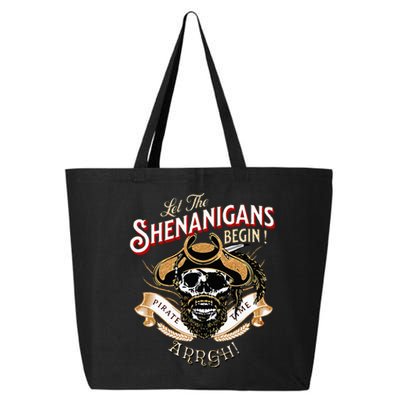 ARRGH Pirate Time Let The Shenanigans Begin Pirate 25L Jumbo Tote