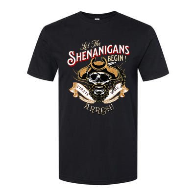 ARRGH Pirate Time Let The Shenanigans Begin Pirate Softstyle CVC T-Shirt