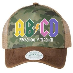 ABCD Preschool Teacher Rock And Roll Legacy Tie Dye Trucker Hat