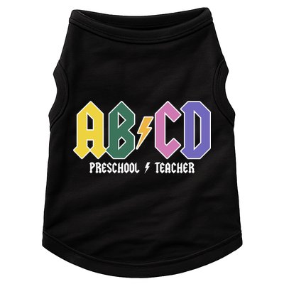 ABCD Preschool Teacher Rock And Roll Doggie Tank