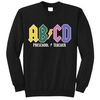 ABCD Preschool Teacher Rock And Roll Sweatshirt