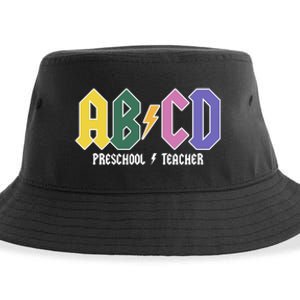 ABCD Preschool Teacher Rock And Roll Sustainable Bucket Hat