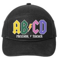 ABCD Preschool Teacher Rock And Roll 7-Panel Snapback Hat