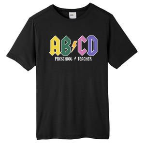 ABCD Preschool Teacher Rock And Roll Tall Fusion ChromaSoft Performance T-Shirt