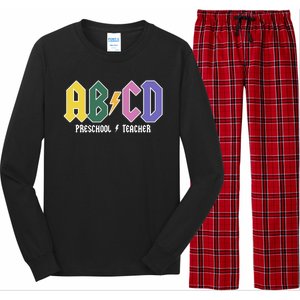 ABCD Preschool Teacher Rock And Roll Long Sleeve Pajama Set